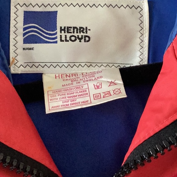 Men’s Vintage Henri Lloyd sailing rain coat Red Size - Picture 2 of 10